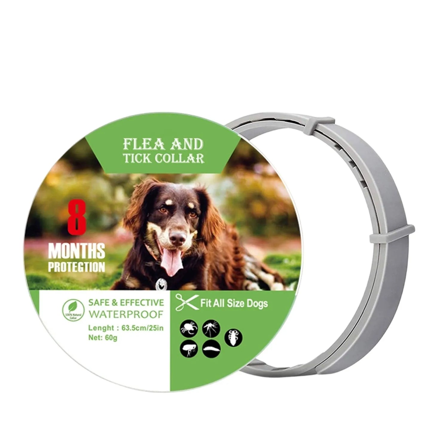 8 Month Flea and Tick Protection Collar for Pets