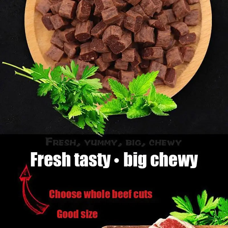 Diced Beef Dog Training Reward Treats