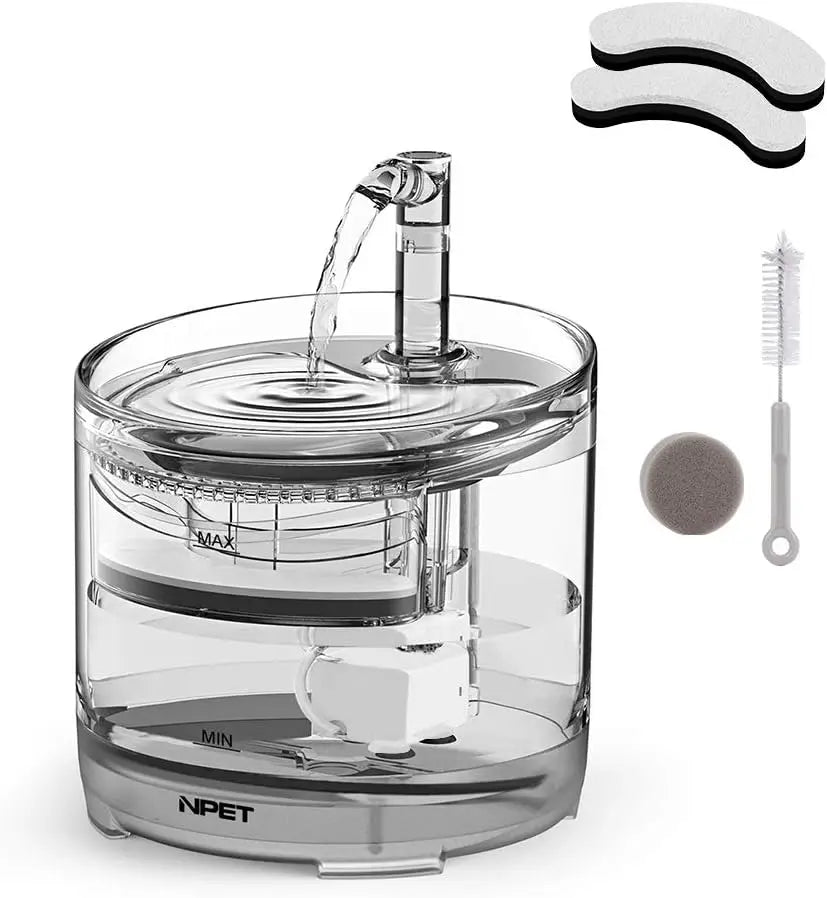 Automatic Pet Water Fountain with Replacement Faucet Kit