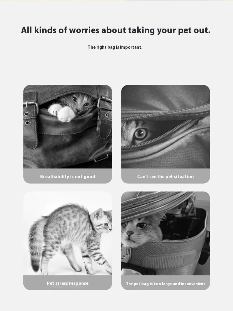 Portable Crossbody Folding Pet Sling
