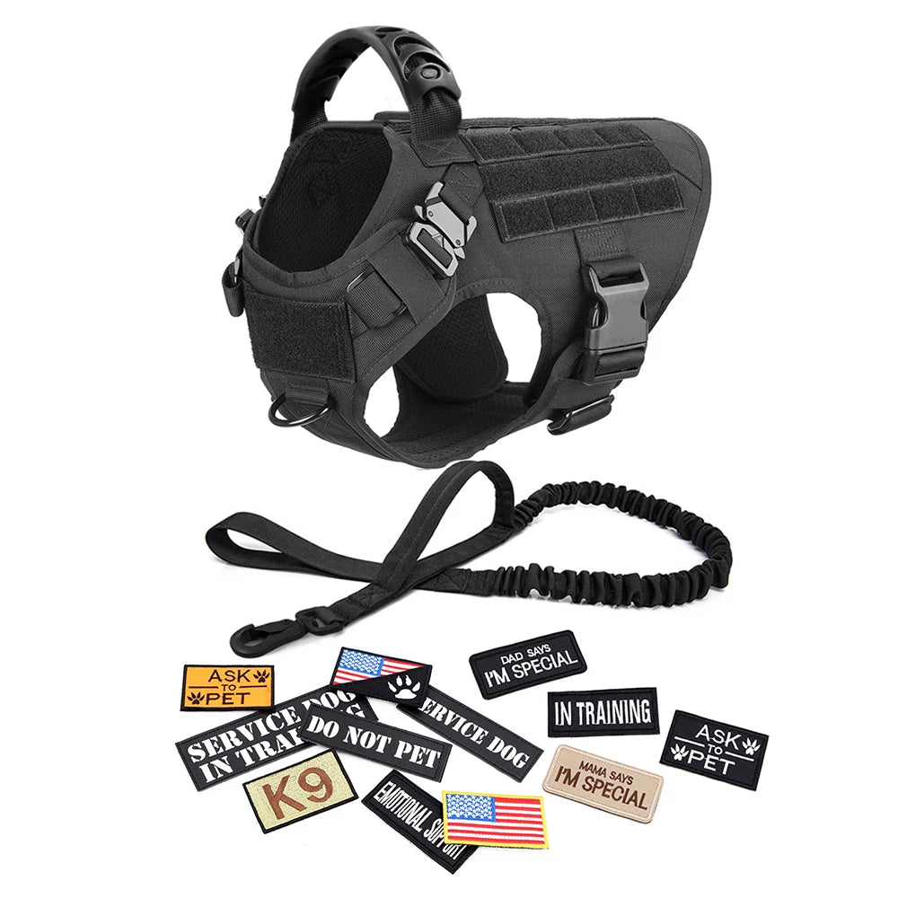 Tactical Training Harness and Accessories for Dogs