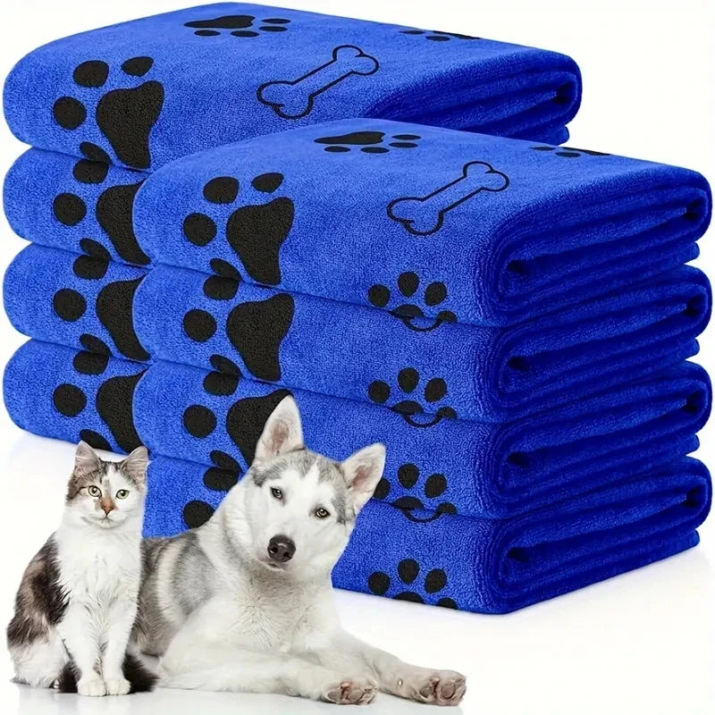 Absorbent Microfiber Pet Bath Towels, 2pc