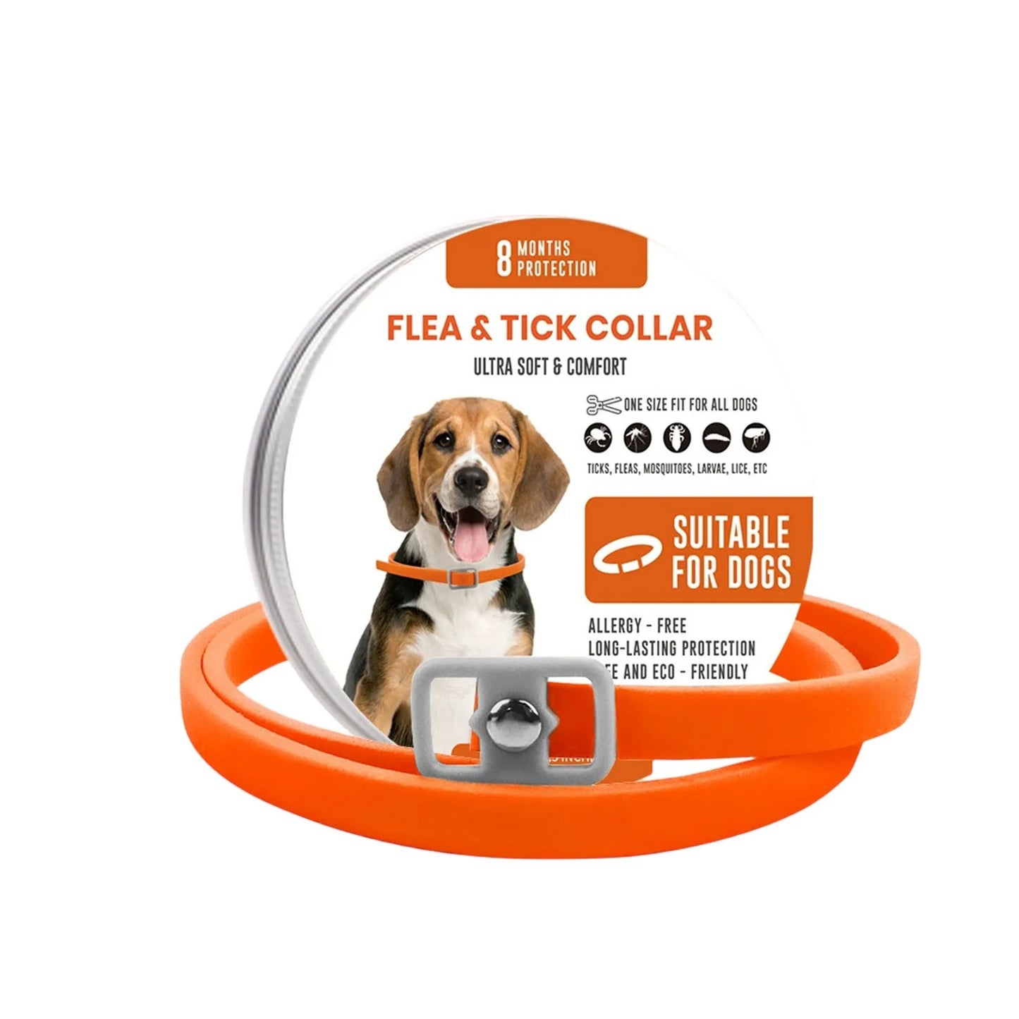 8 Month Flea and Tick Protection Collar for Pets