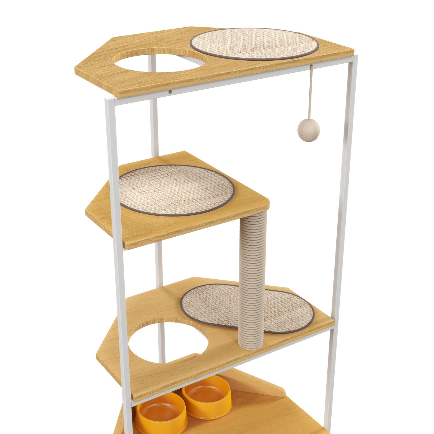 Indoor Corner Furniture Cat Tower Condo