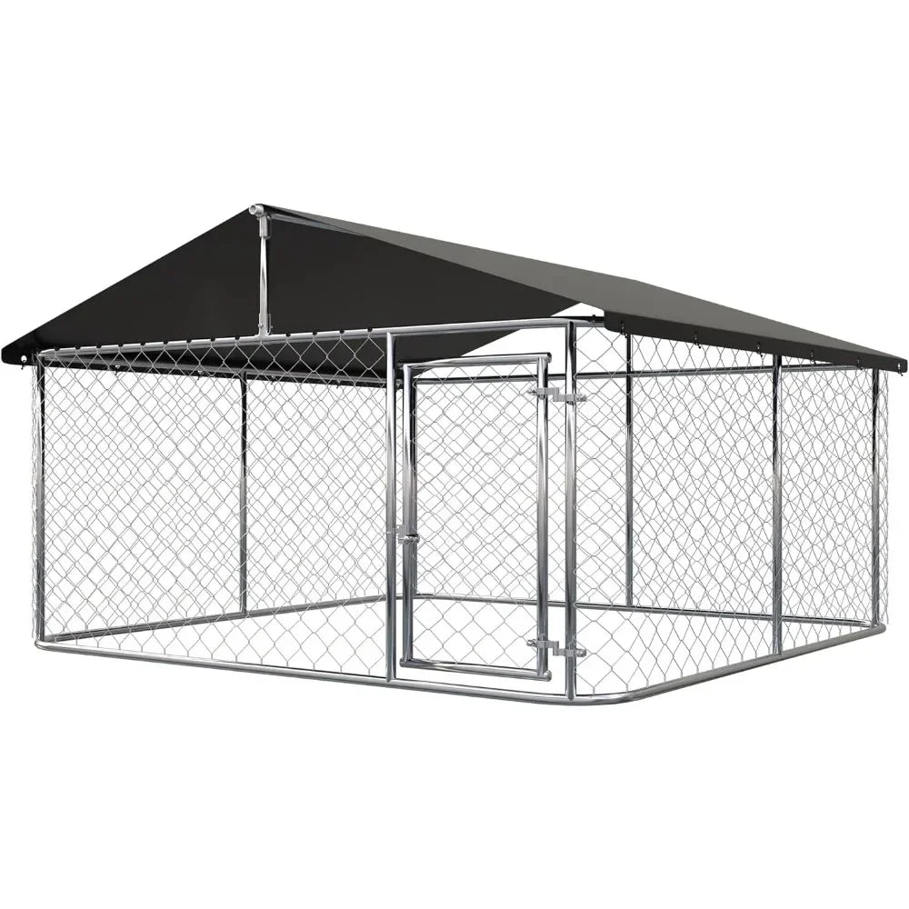 Heavy Duty Outdoor Pet Enclosure with Secure Lock (6.56‘x 6.56’)