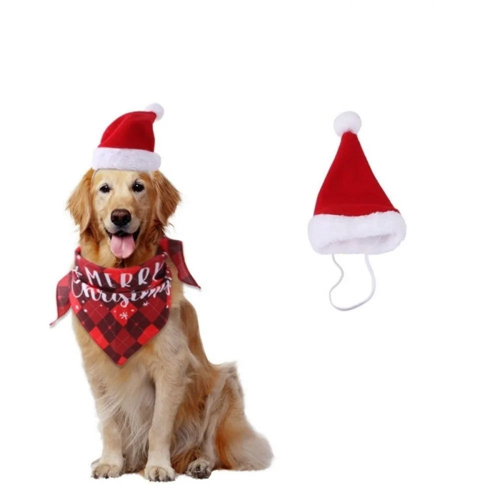 Charming Festive Christmas Hat for Pets