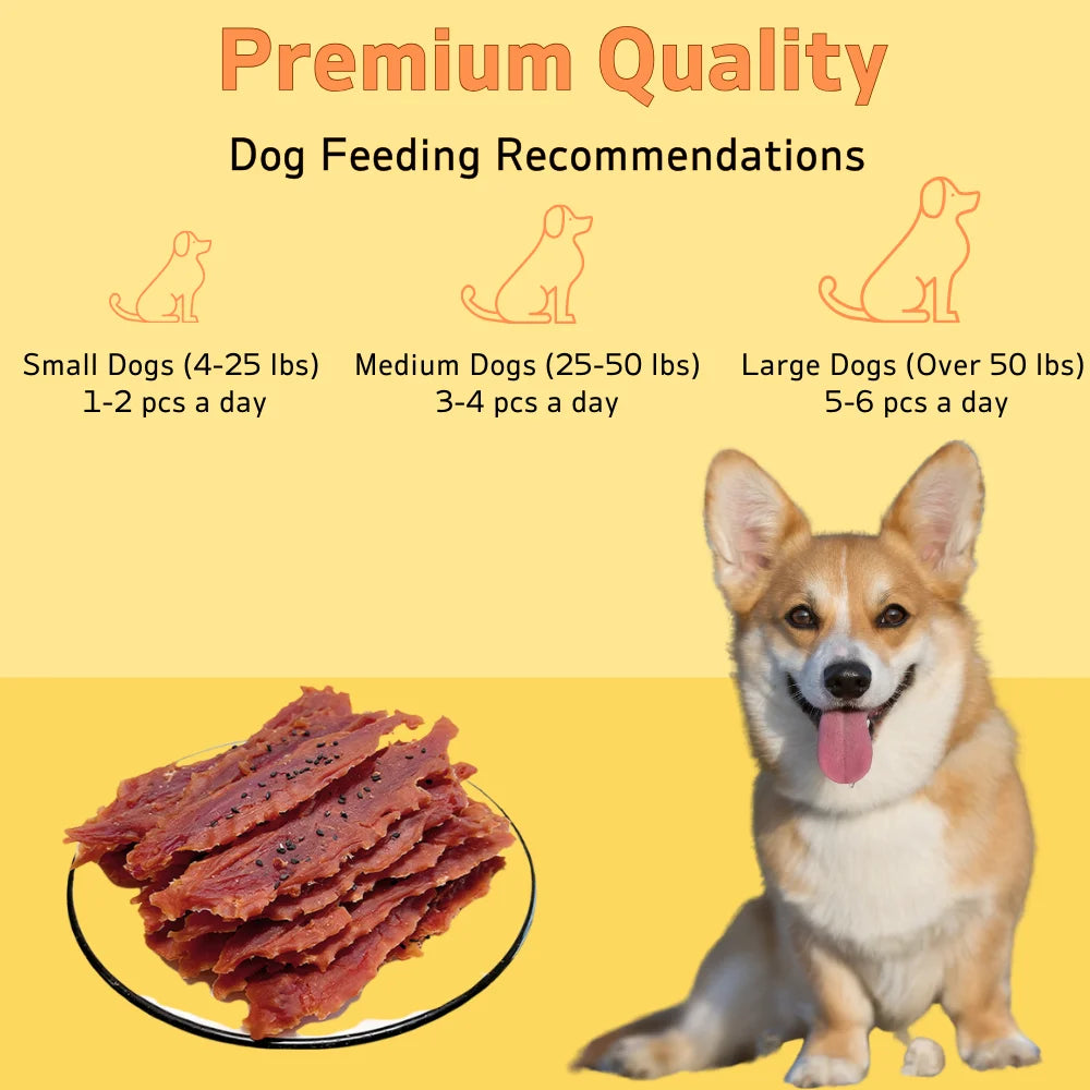 Natural Sesame Duck Jerky Treats for Dogs