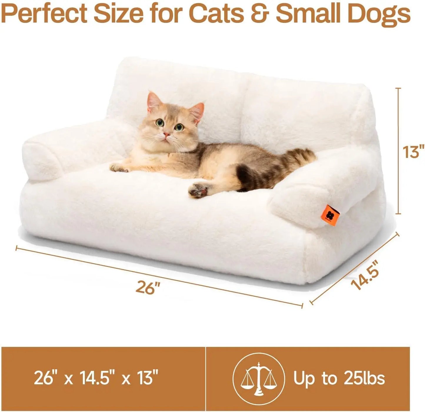 Fluffy Couch Bed for Pets