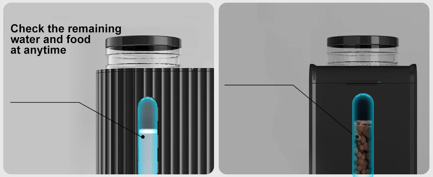 Automatic Gravity Pet Feeder and Water Dispenser