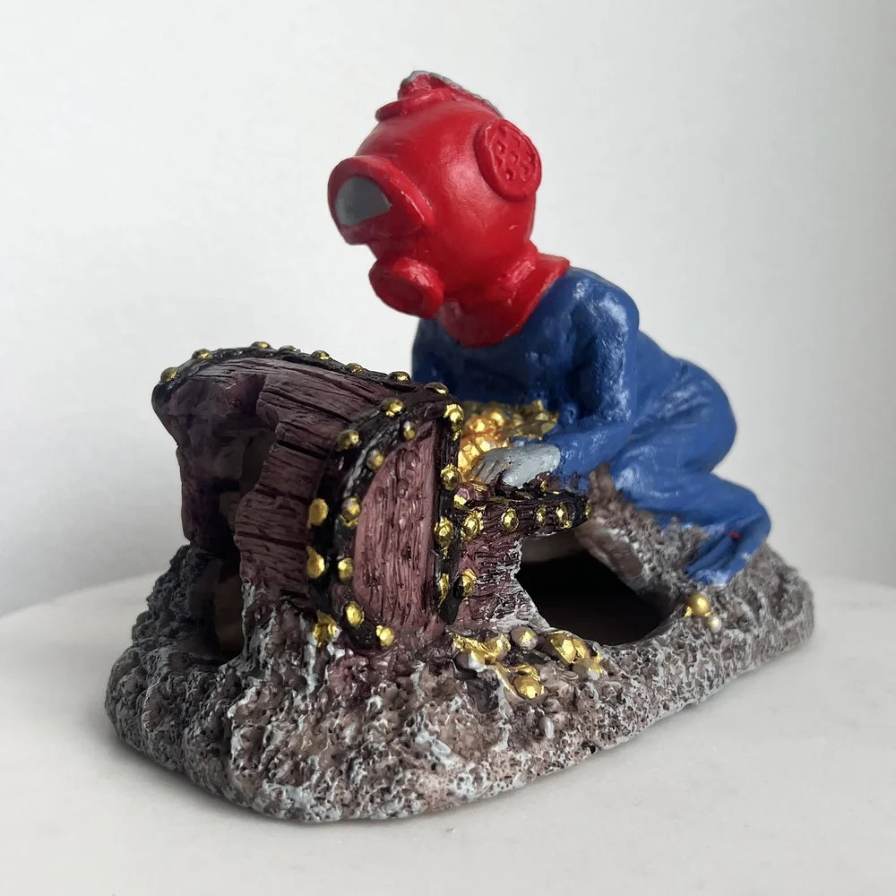 Gassy Diver Bubbling Aquarium Decoration