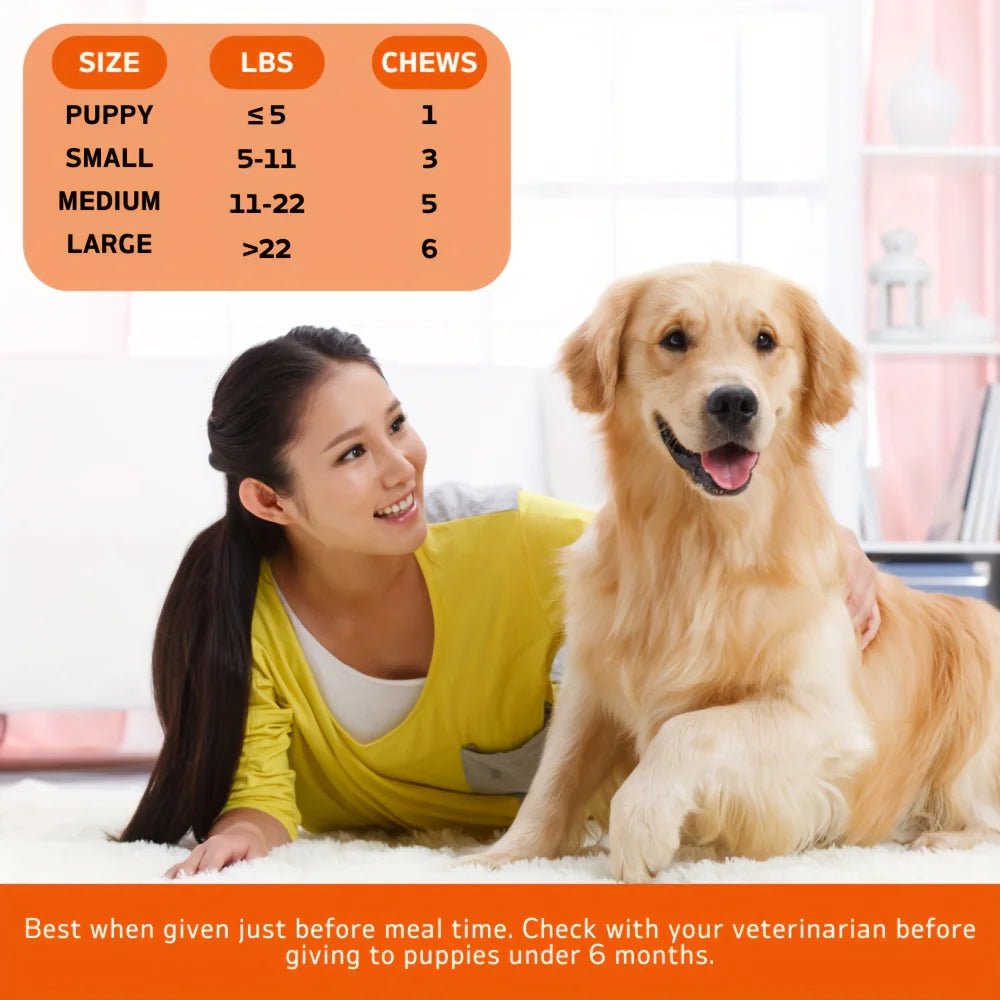 Anxiety Calming Chews for Dogs, 120 count