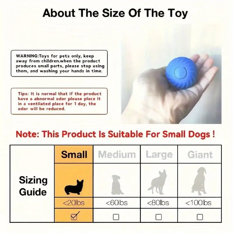Intelligent Jumping Self-Rolling Rechargeable Pet Ball