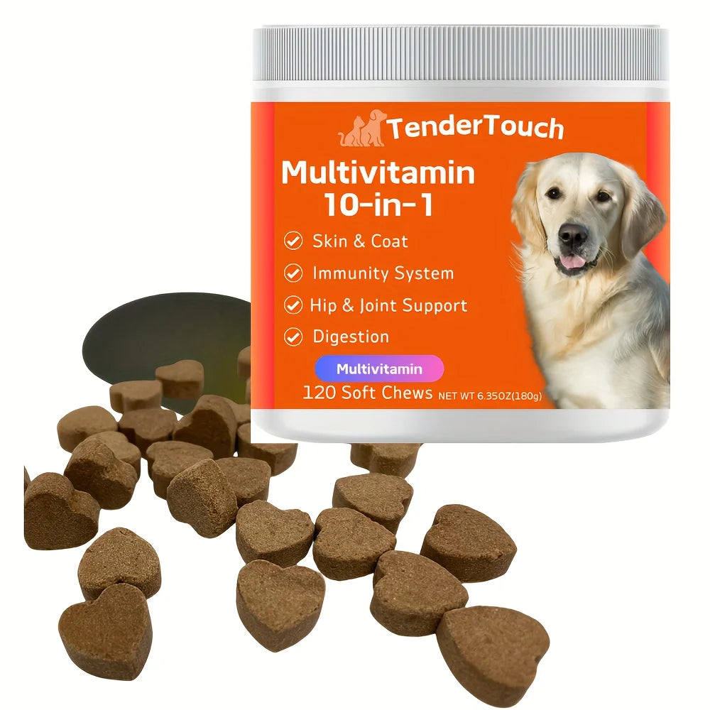10 in 1 Multivitamin Supplement for Dogs (120 Chews)