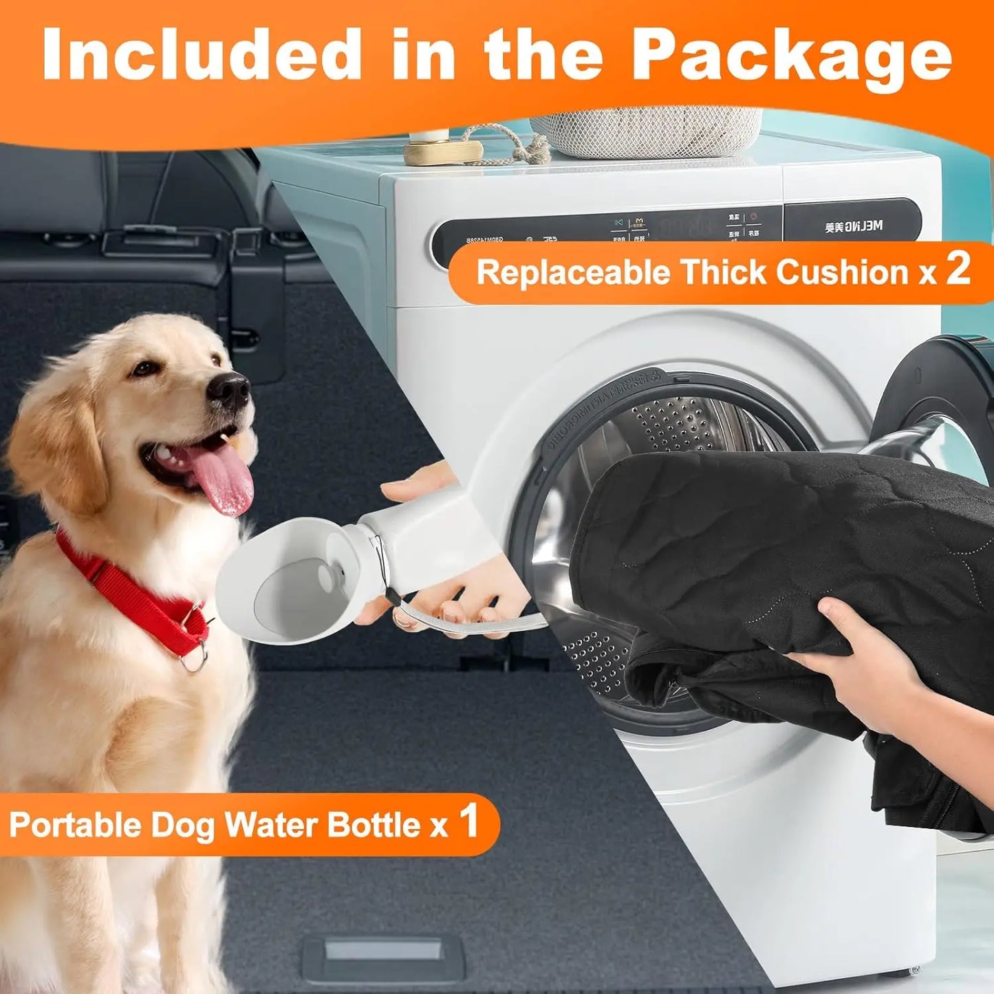 Back Seat Safety Hammock for Dogs