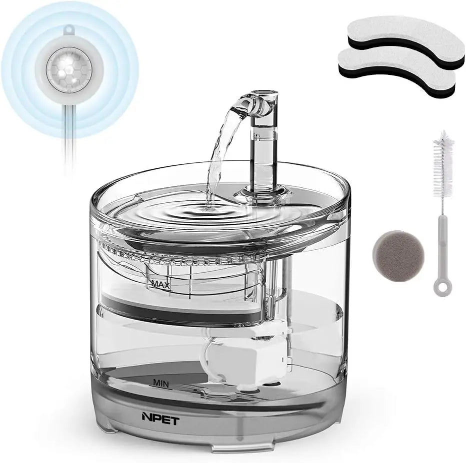 Automatic Pet Water Fountain with Replacement Faucet Kit