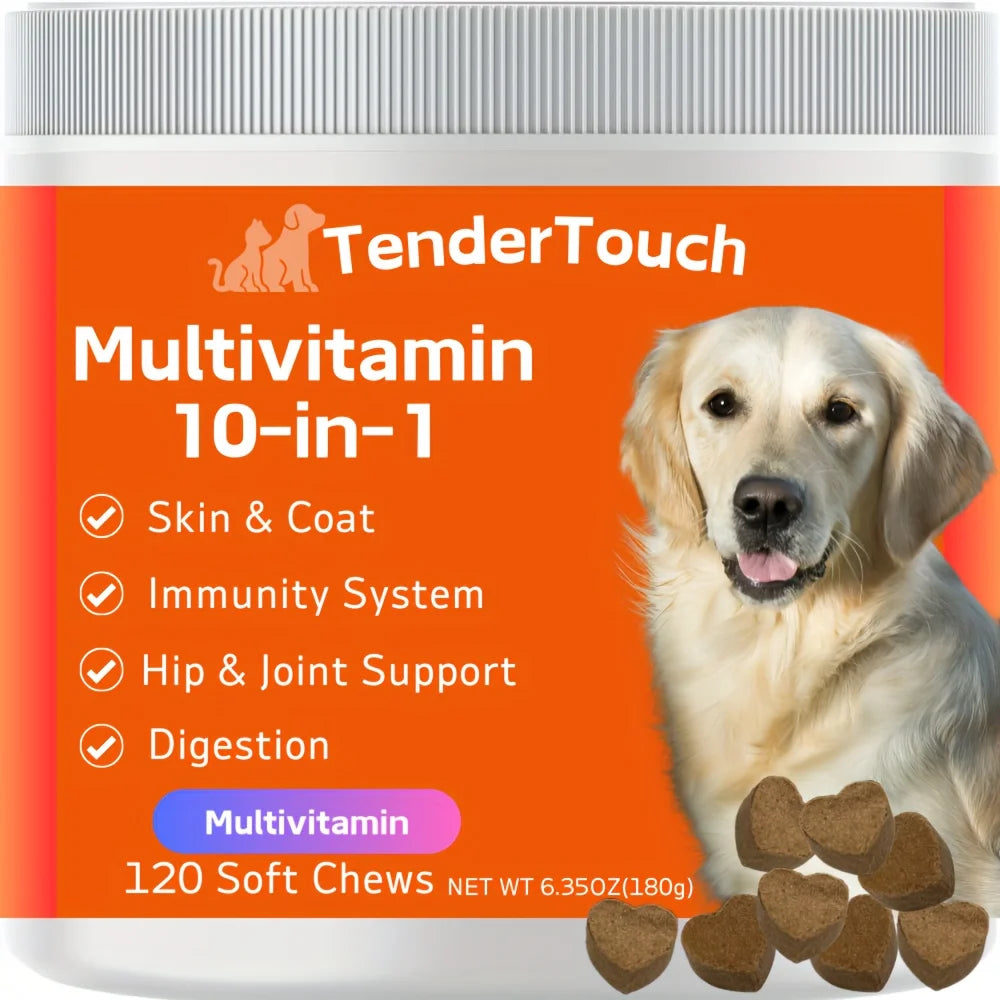10 in 1 Multivitamin Supplement for Dogs (120 Chews)