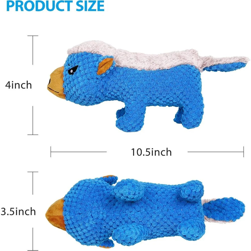 Plush Indestructible Aggressive Chewer Squeaky Dog Toy