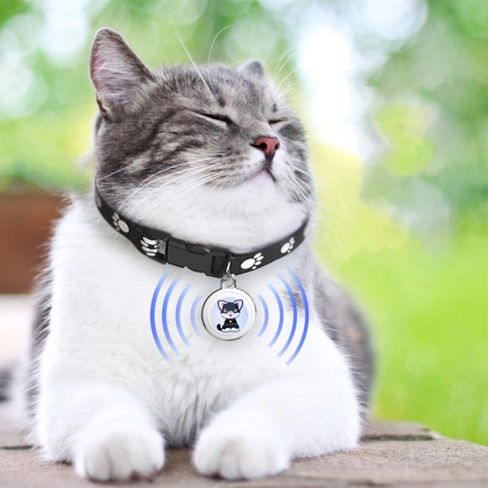 Bluetooth-Compatible Smart Locator Cat Collar Device