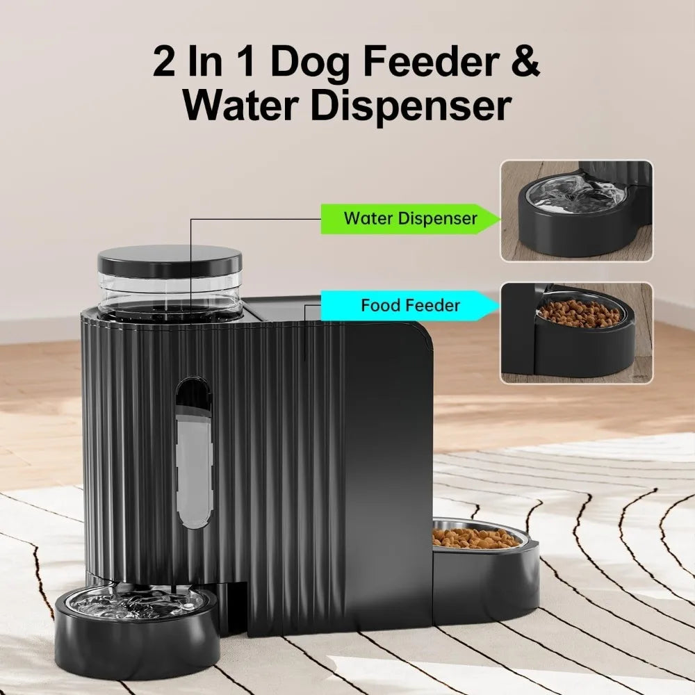 Automatic Gravity Pet Feeder and Water Dispenser