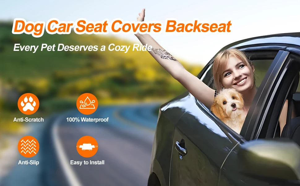Back Seat Safety Hammock for Dogs