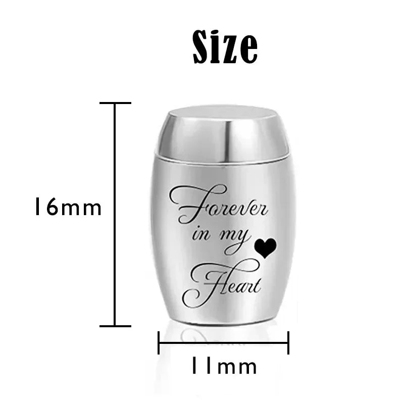 Stainless Steel Engraved Mini Urn for Pet Ashes