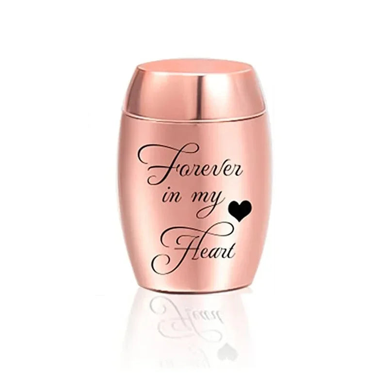 Stainless Steel Engraved Mini Urn for Pet Ashes