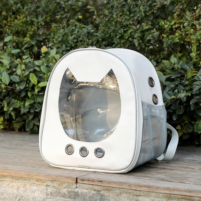 Breathable Space Capsule Pet Backpack 360° View