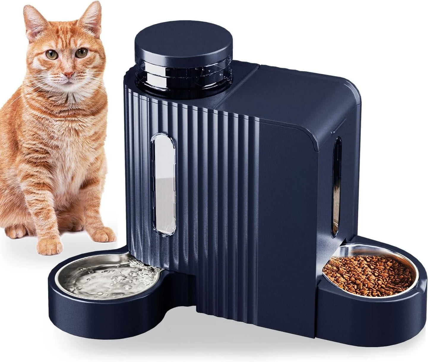 Automatic Gravity Pet Feeder and Water Dispenser