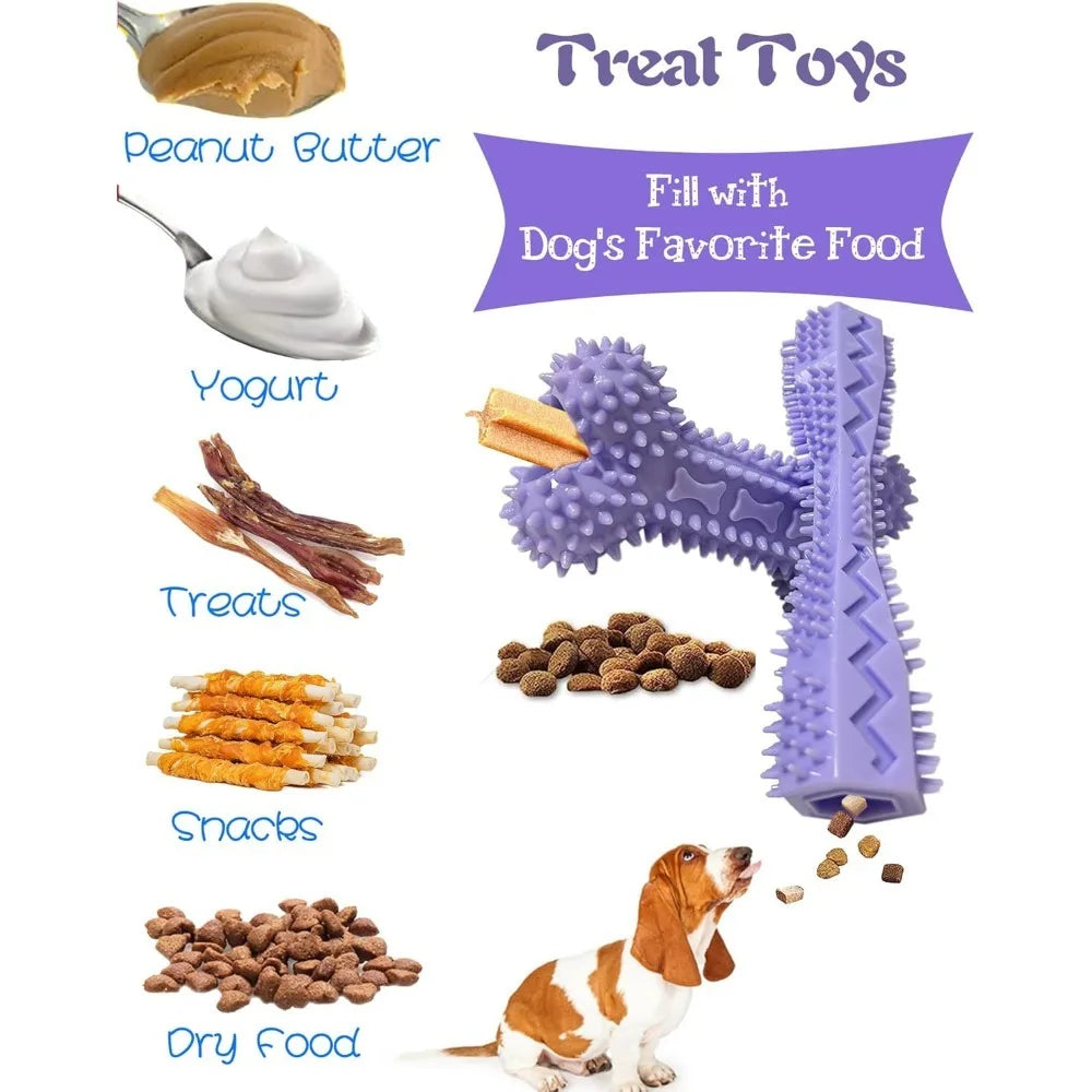 Soft Durable Teething Toys for Dogs, Dental Hygiene Accessory