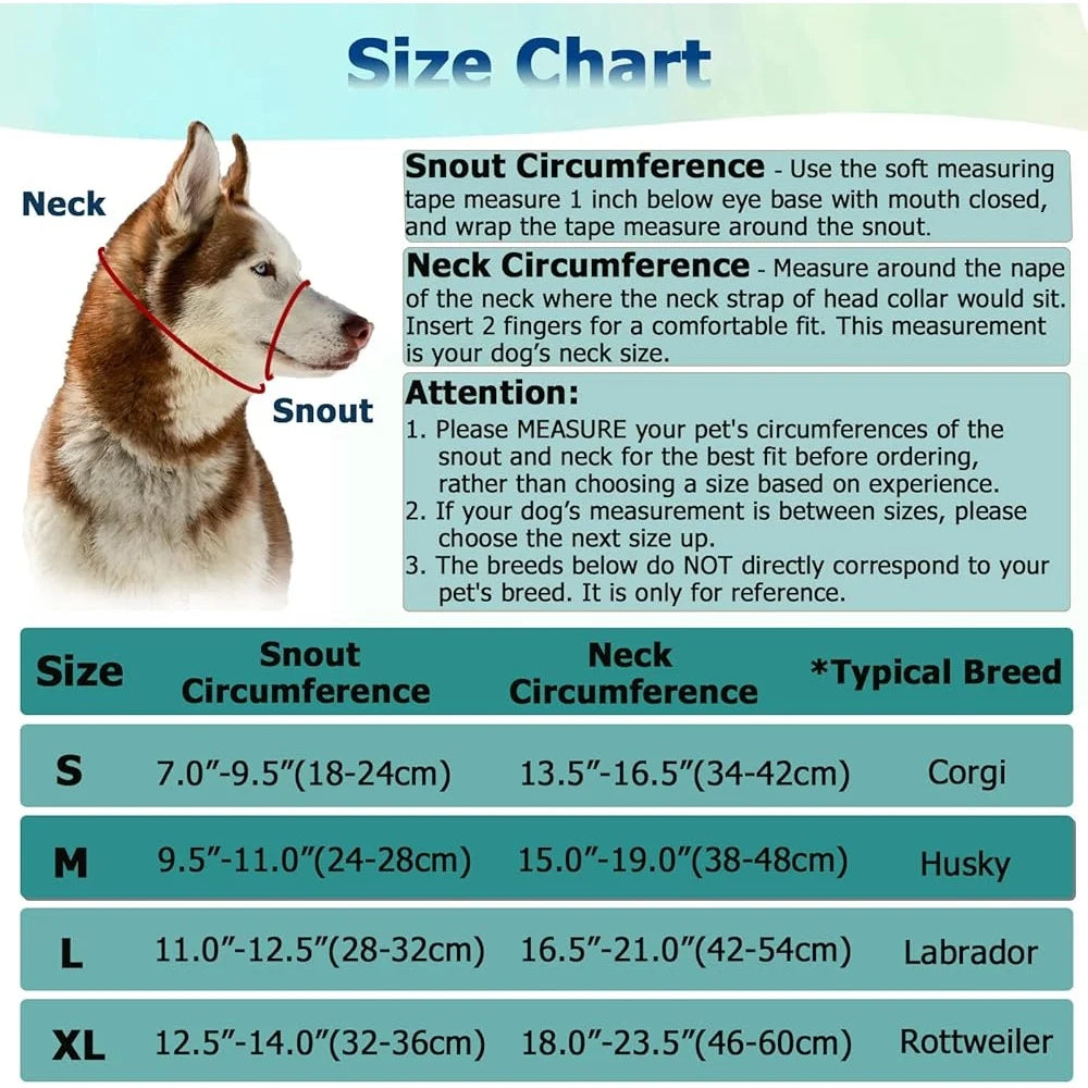 Head Halter No Pull Reflective Walking Harness for Dogs