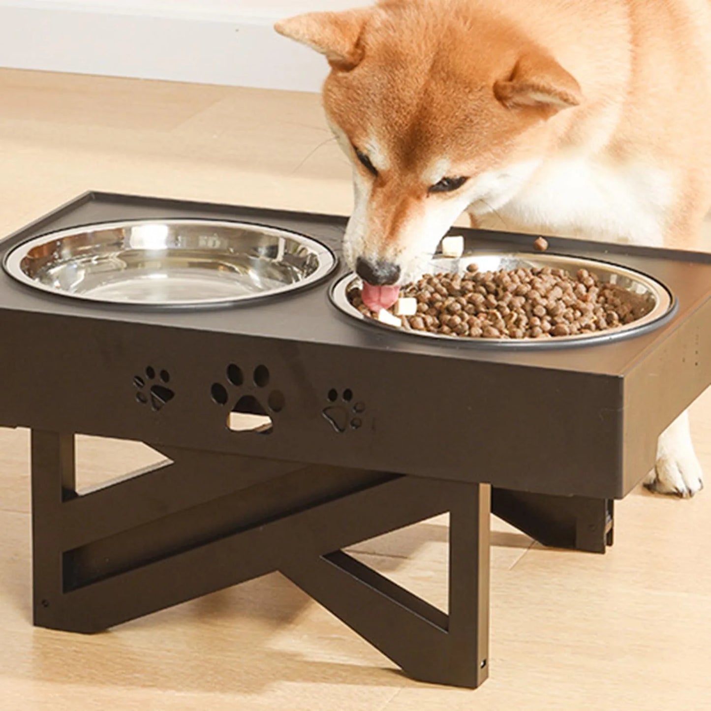 Stainless Steel Elevated Pet Bowls, Promotes Healthy Digestion