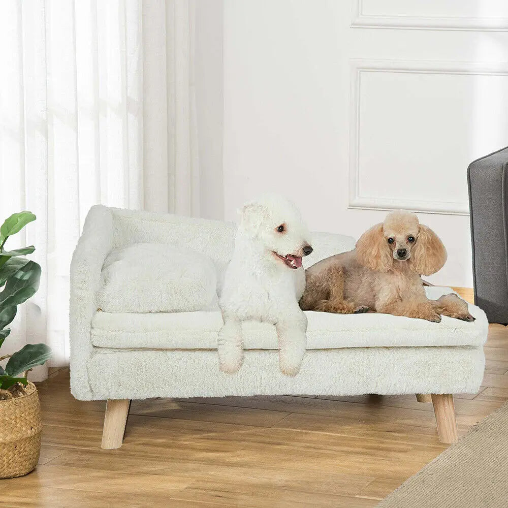 Soft Cushion Elevated Pet Sofa Bed