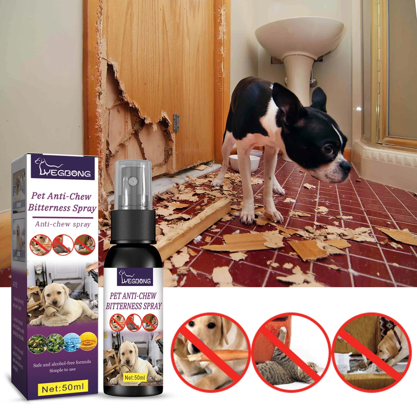 Bitterness Behavior Modification, Prevention Spray for Pets