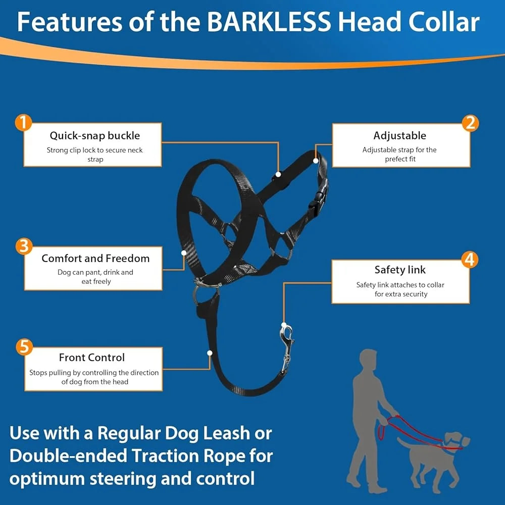 No Pull Head Collar Training Harness for Dogs