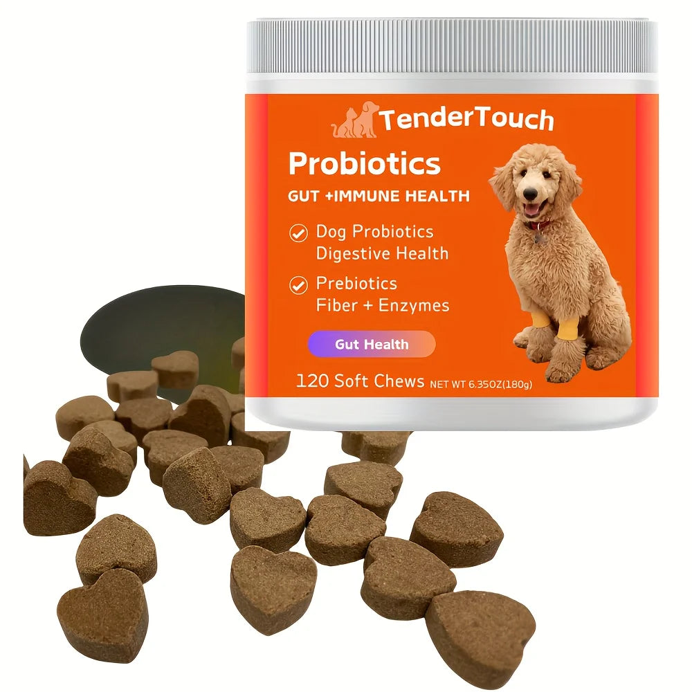Probiotic Digestive Support for Dogs, (1 pack/120 chews)