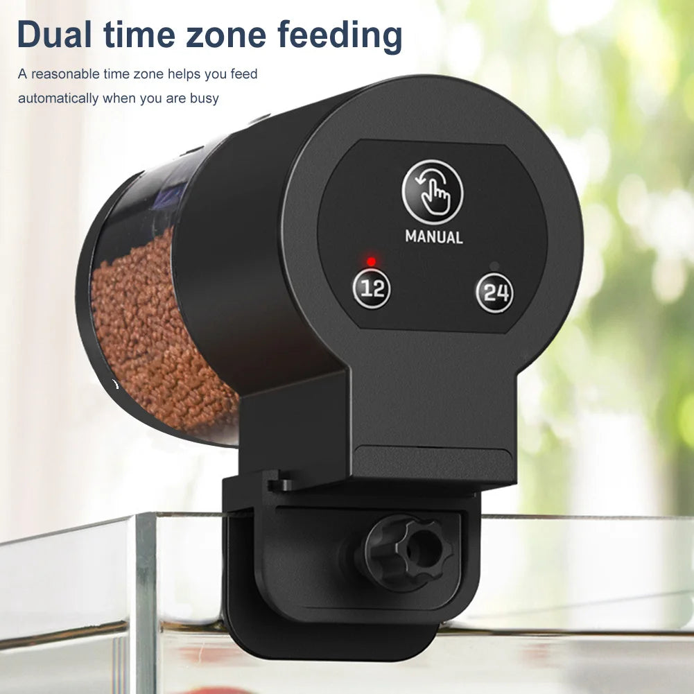 Fish Food Dispenser with Timer for Auto Feeding