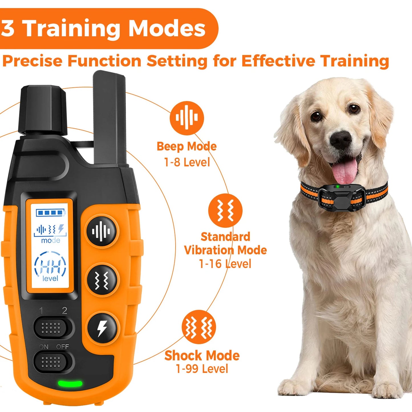 Remote Control Waterproof Training Collar (3300 ft)
