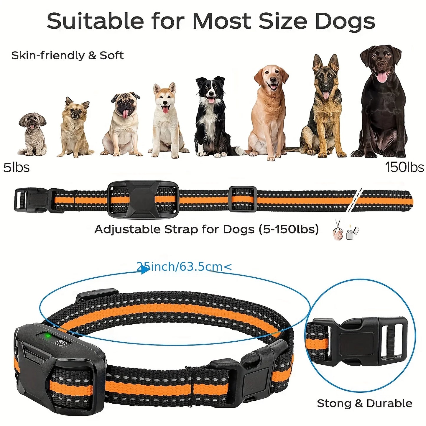Remote Control Waterproof Training Collar (3300 ft)