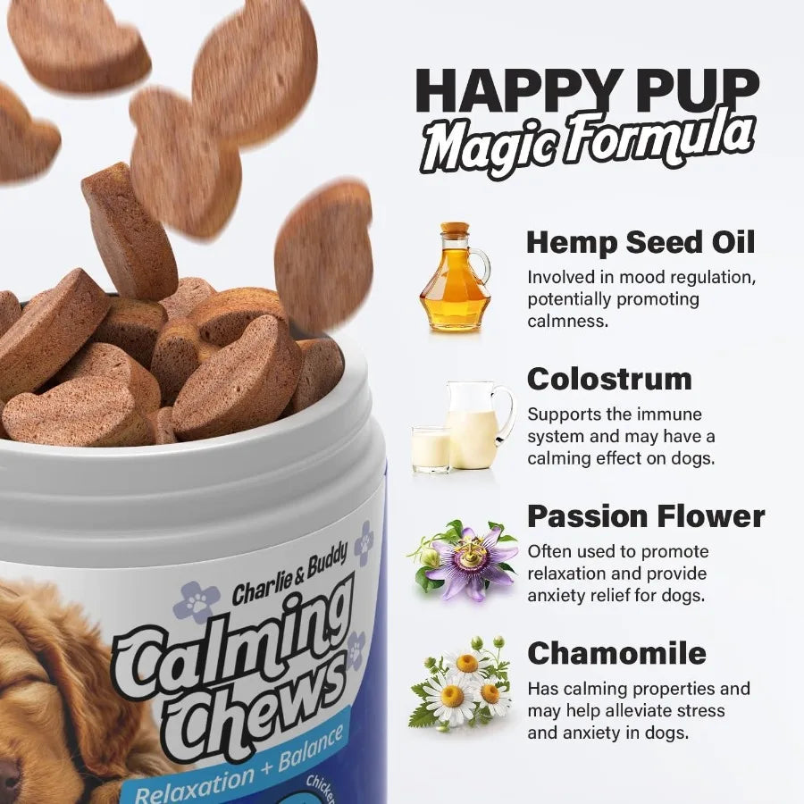 Calming Chews, Anxiety Relief for Dogs