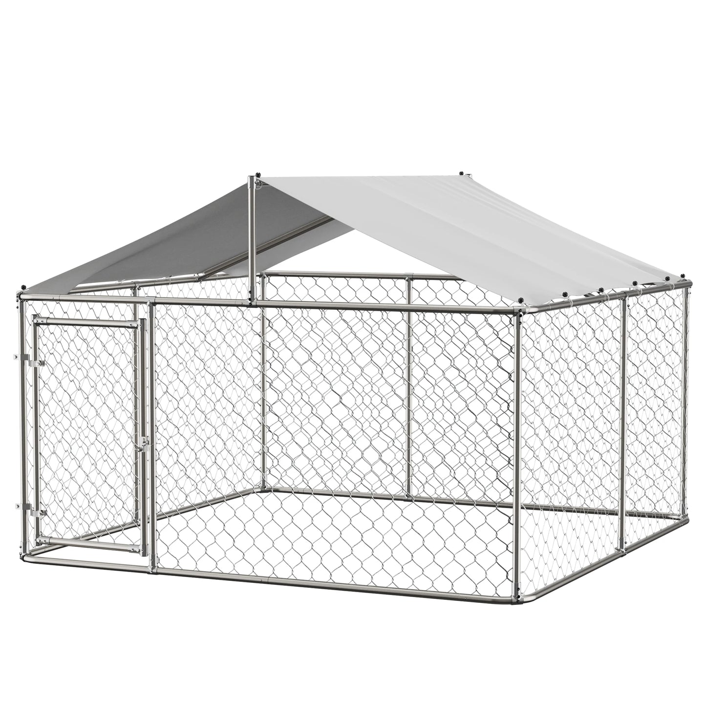 7.5x7.5 ft Outdoor Heavy Duty Pet Enclosure with Shade