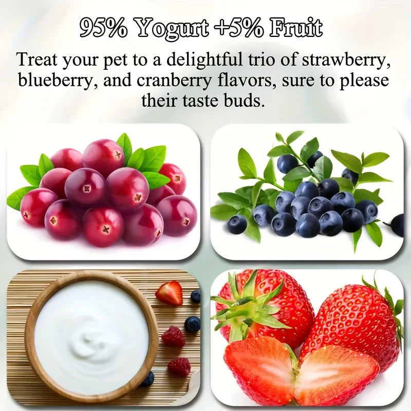 Healthy Easily Digestible Fruit Yogurt Pet Treats