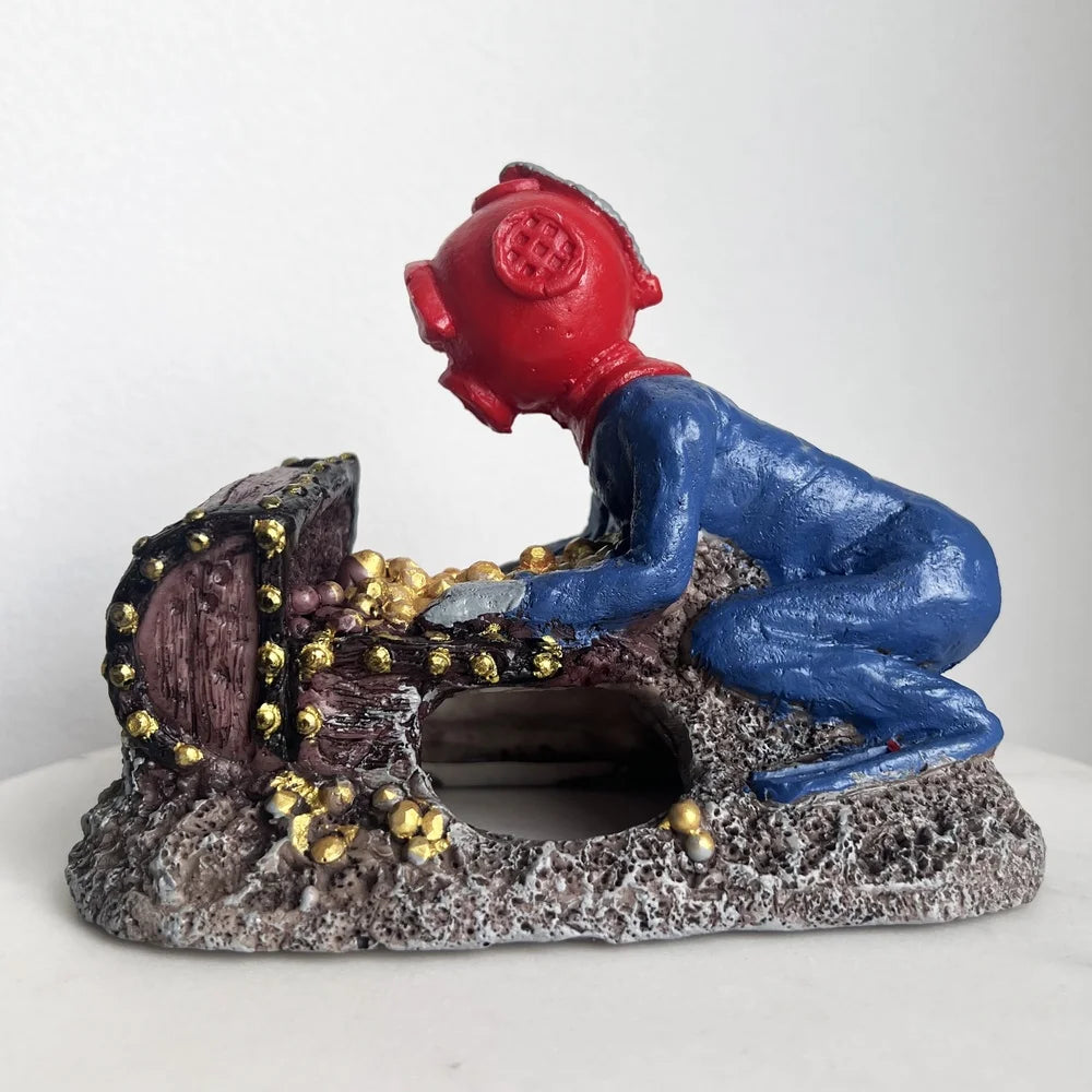 Gassy Diver Bubbling Aquarium Decoration