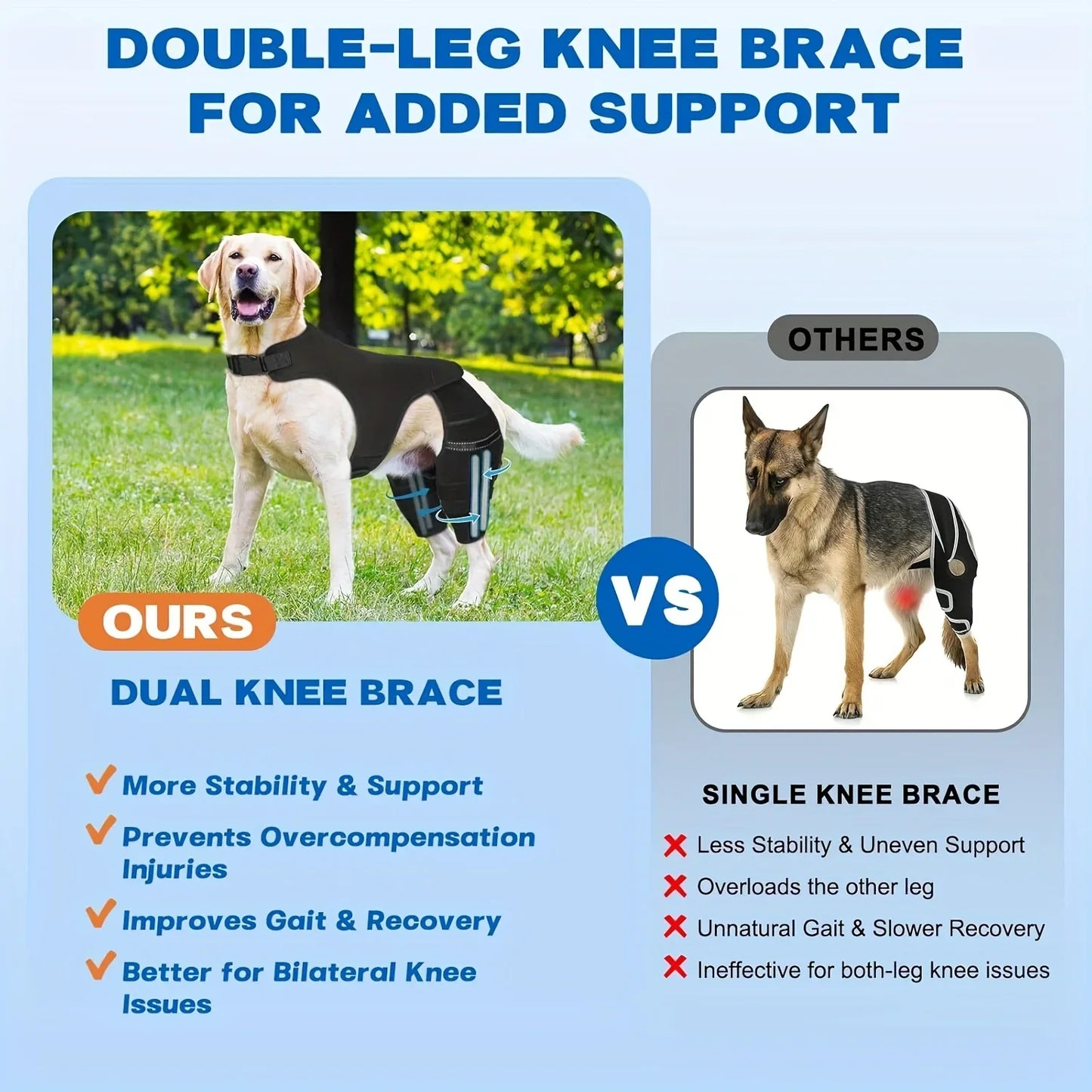 Adjustable Leg Brace Support Harness for Dogs