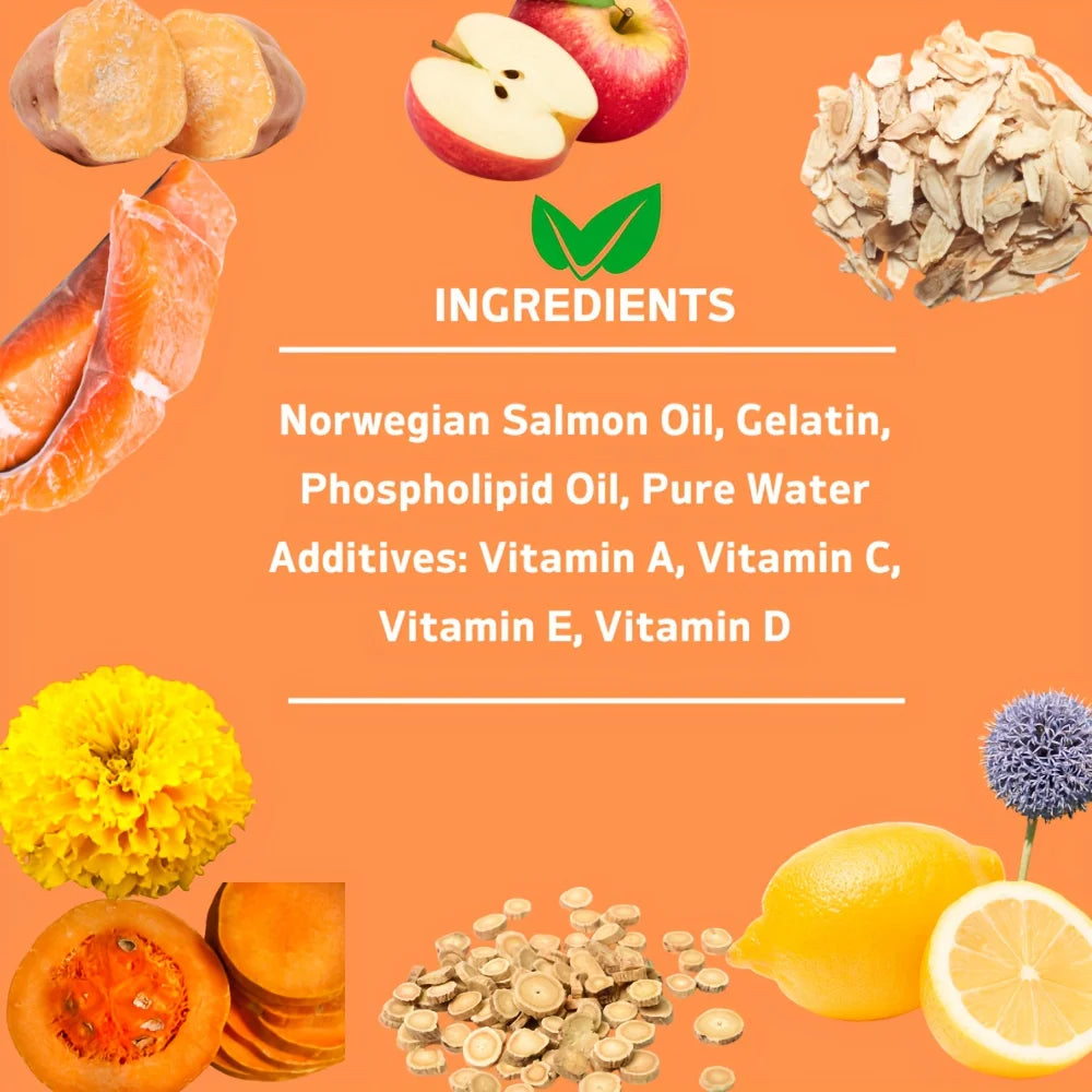 Omega 3 Fish Oil Capsules (60), Cat & Dog Skin Health