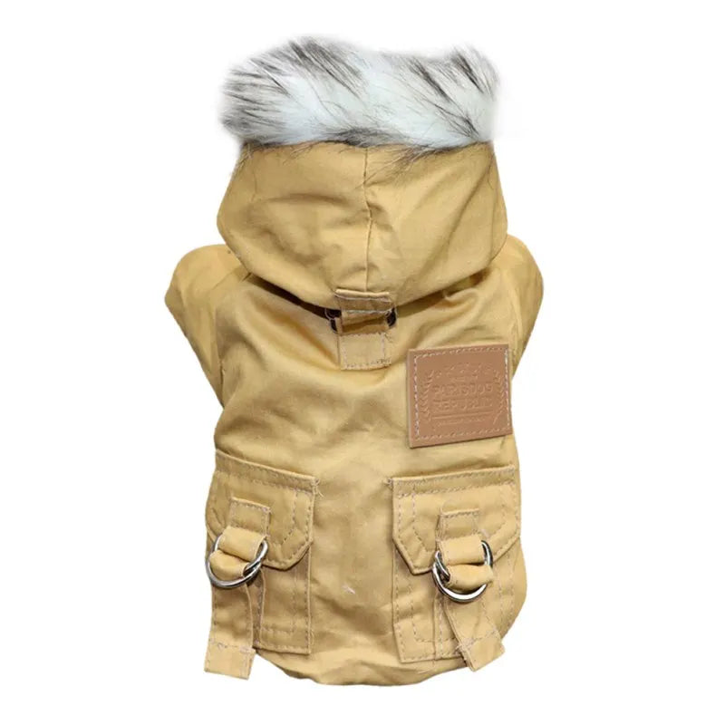 Warm Hooded Winter Coat for Dogs