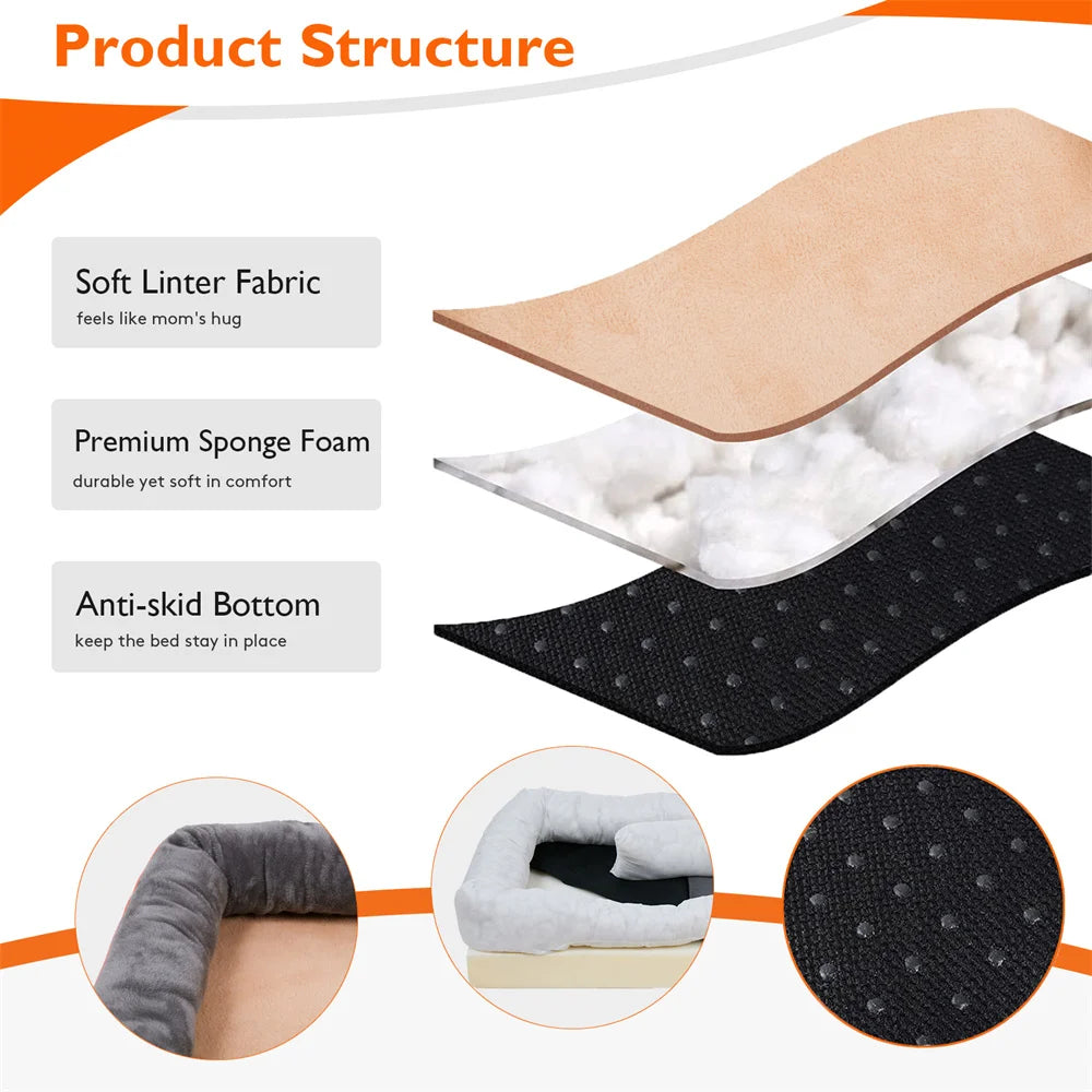 Jumbo Orthopedic Memory Foam Dog Bed