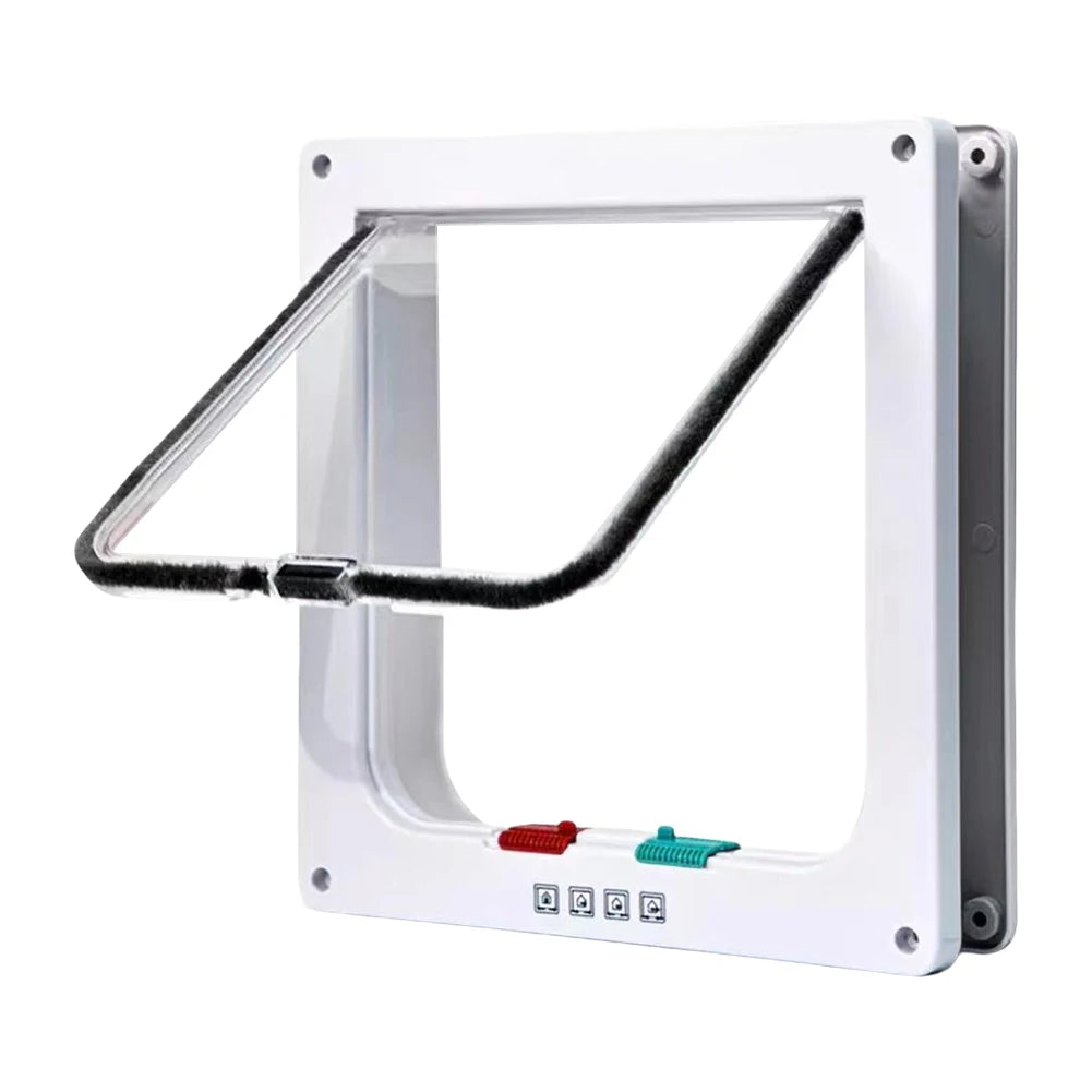 In & Out Weatherproof 4 Way Security Lock Pet Door Flap