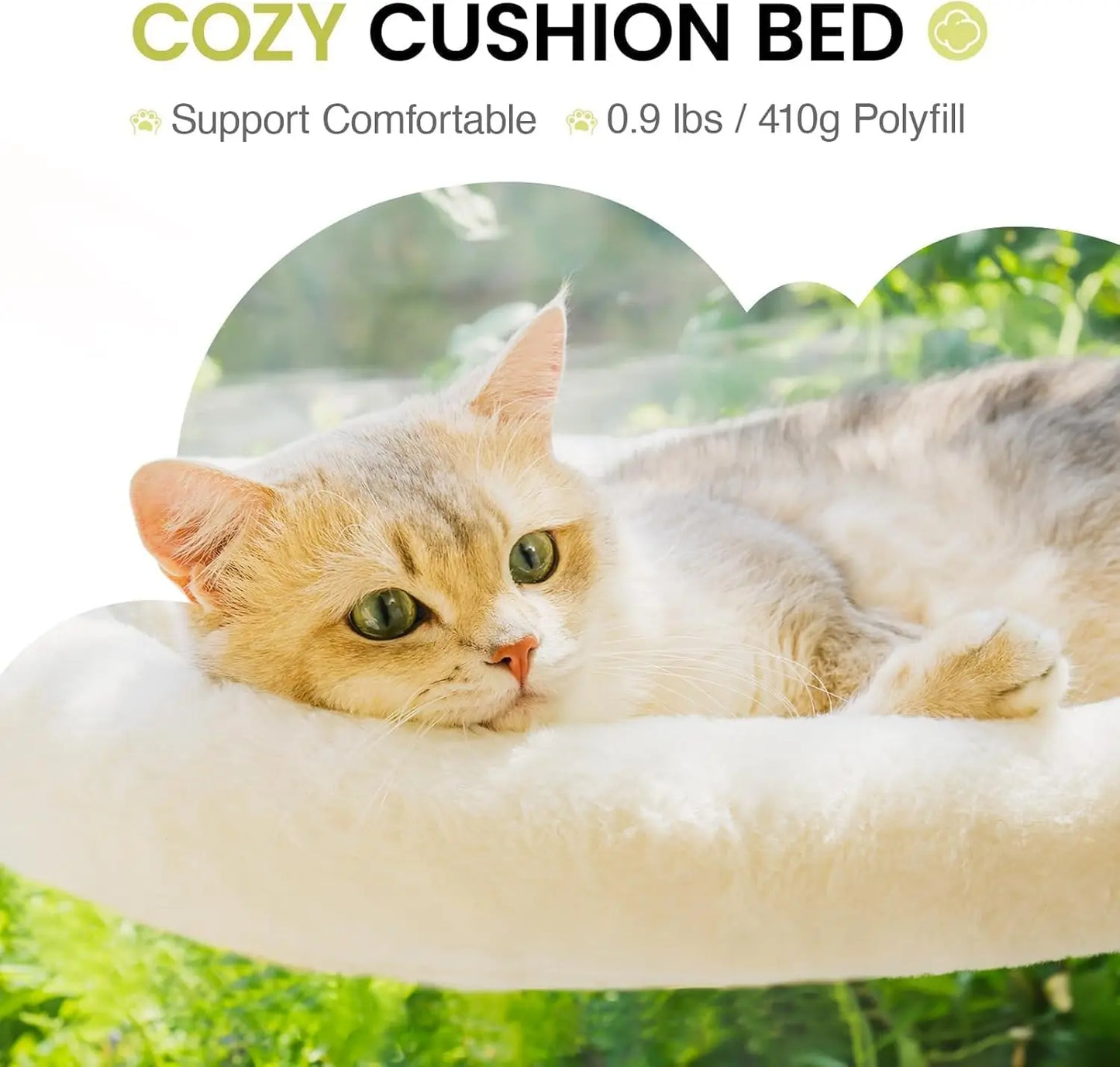 Foldable Cat Window Hammock with Removable Cover
