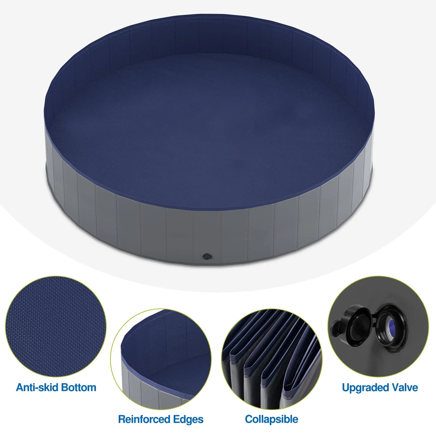 Anti-Slip Collapsible Multipurpose Pet Bath Pool