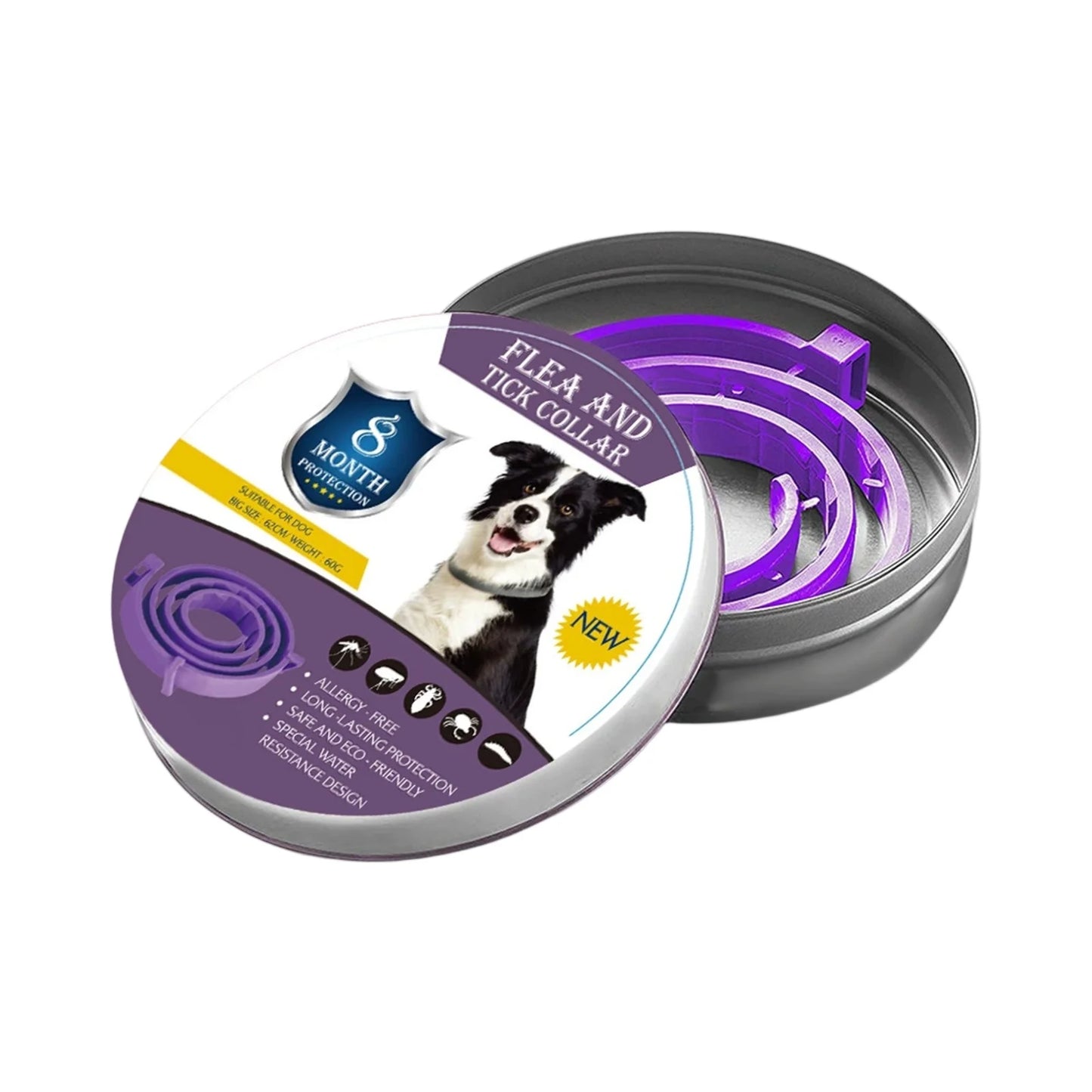 8 Month Flea and Tick Protection Collar for Pets
